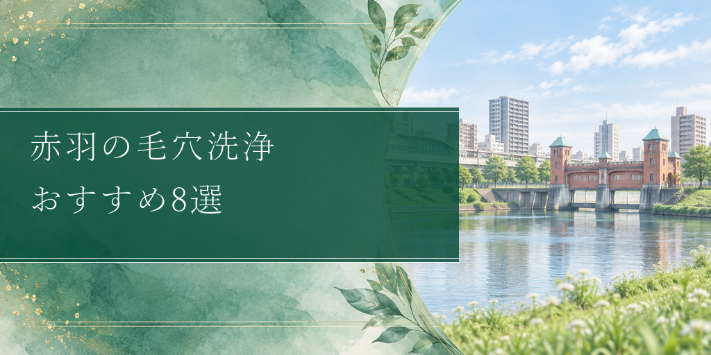 赤羽の毛穴洗浄 おすすめ8選